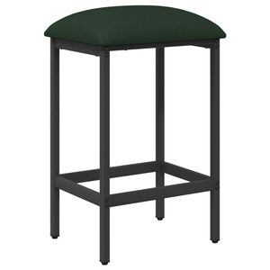 vidaXL Barpall M&ouml;rkgr&ouml;n 40 x 32 x 74 cm Konstruerat tr&auml;