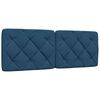 vidaXL Bed with Mattress Blue 120x200 cm Fabric