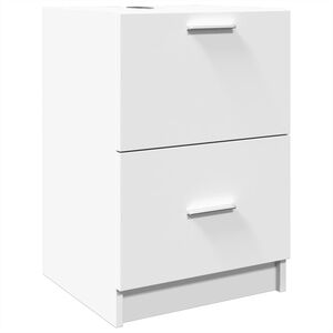 vidaXL Tv&auml;ttst&auml;llssk&aring;p vit 40x37x59 cm konstruerat tr&auml;