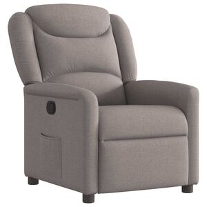 vidaXL Reclinerf&aring;t&ouml;lj taupe tyg