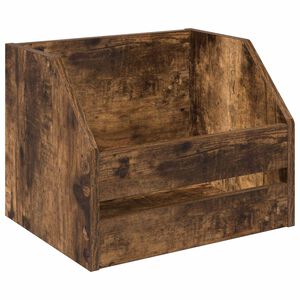 vidaXL Vinylalbum L&aring;da R&ouml;kt ek 38 x 30 x 29 cm Konstruerat tr&auml;