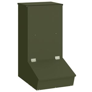 vidaXL Gris Matare Olivgr&ouml;n 55 x 38 x 76 cm 20 kg Kallvalsat St&aring;l