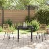 vidaXL Trädgårdsmöbelset 5 pcs Brun Poly rattan