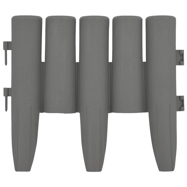 vidaXL Rabattkant 36 st gr&aring; 10 m PP