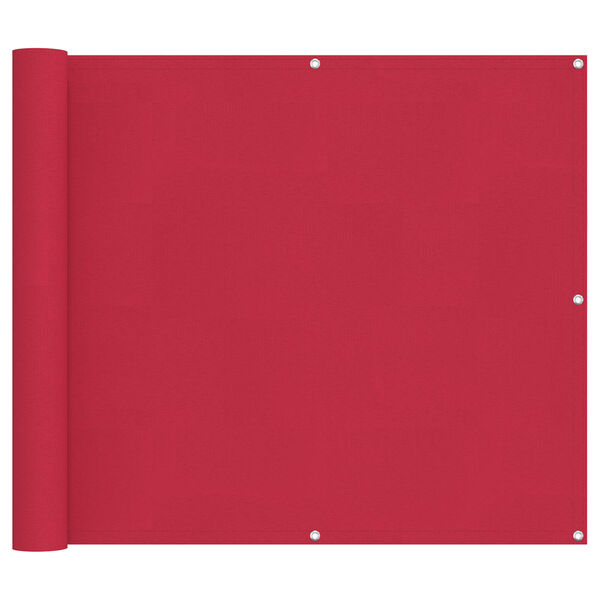 vidaXL Balkong Sk&auml;rm Vinr&ouml;d 100 x 300 cm Oxford Tyg