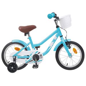vidaXL Barncykel 12 Tum f&ouml;r 2-4 &aring;ringar Ljusbl&aring;