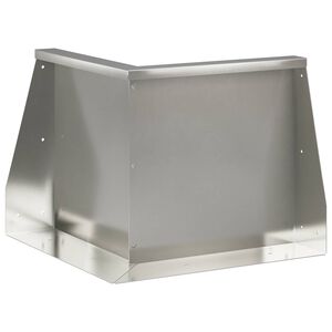 vidaXL St&ouml;dv&auml;gg 50 x 50 x 40 cm Rostfritt st&aring;l Silver
