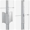 vidaXL St&auml;ngsel med stolpe Silver 1,2 x 25 m St&aring;l