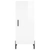 vidaXL Skåp vit högglans 34,5x34x90 cm konstruerat trä