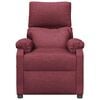 vidaXL Massagefåtölj vinröd tyg