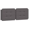 vidaXL Bed Frame without Mattress "Zadar" Grey 120x200 cm Faux Leather