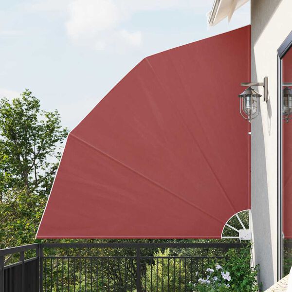 vidaXL Sidomarkis f&ouml;r balkong terrakotta 210x210 cm