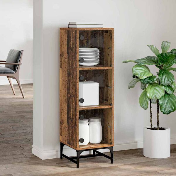 vidaXL Sideboard Gammalt tr&auml; 35 x 37 x 117 cm