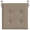 vidaXL Stolsdynor 6 st taupe 50x50x4 cm oxfordtyg