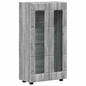 vidaXL Sideboard FLORIN 55,5 x 29 x 100 cm Gr&aring; Sonoma Konstruerat tr&auml;