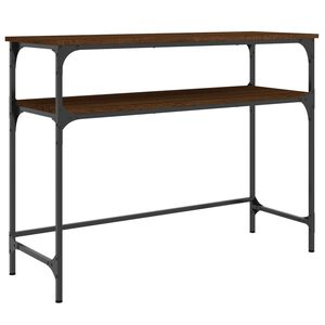 vidaXL Avlastningsbord brun ek 100x35,5x75 cm konstruerat tr&auml;