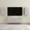 vidaXL TV-sk&aring;p betonggr&aring; 30,5x30x60 cm konstruerat tr&auml;