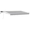 vidaXL Manuell utdragbar markis med LED-lampor 3,5 x 2 m