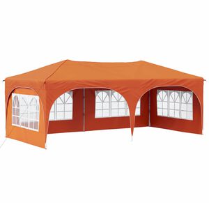 vidaXL Pop-up Partyt&auml;lt 575 x 288 x 245 cm Orange Oxford Tyg