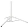 vidaXL Parasolst&auml;ll Vit St&aring;l for 25-32 mm Pole