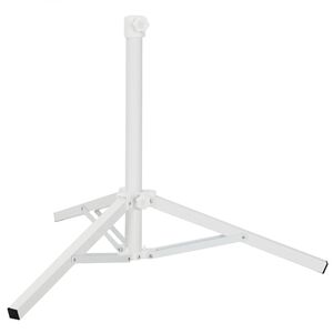 vidaXL Parasolst&auml;ll Vit St&aring;l for 25-32 mm Pole