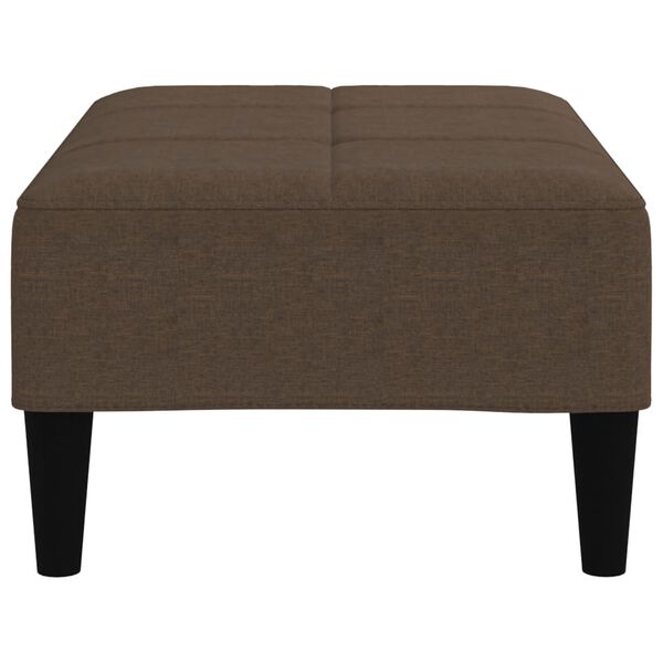 vidaXL Pall brun mikrofibertyg