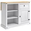 vidaXL K&ouml;ks&ouml; set 2 st Vit och Honungsvax 112 x 70 x 91,5 cm