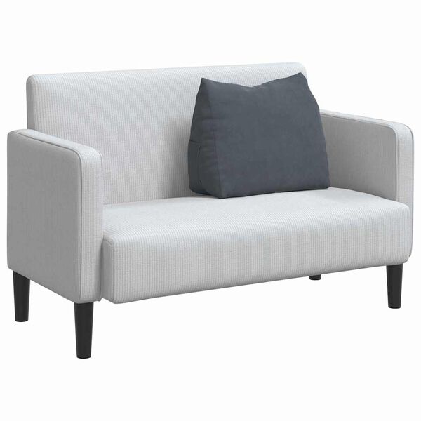 vidaXL Ryggkudde M&ouml;rkgr&aring; 60 x 20 x 50 cm Kordread tyg