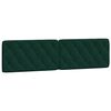vidaXL Headboard Cushion Dark Green 200 cm Velvet