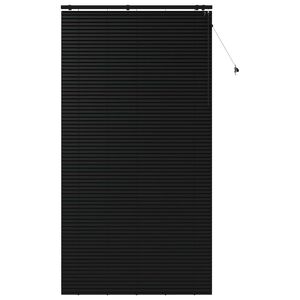 vidaXL Persienn Svart 130 x 250 cm 35 mm Massivt Paulownia-tr&auml;