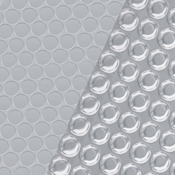 vidaXL V&auml;rmeduk f&ouml;r pool PE rektangul&auml;r 6x4 m silver