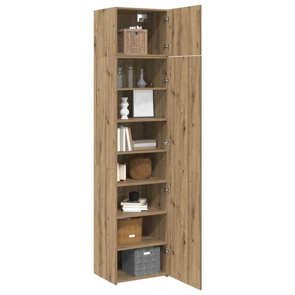 vidaXL Sideboard 3 pcs Artisan Ek