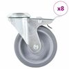 vidaXL L&auml;nkhjul med bulth&aring;l 8 st 100 mm
