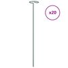 vidaXL V&auml;xtst&ouml;d 20 st m&ouml;rkgr&ouml;n 40 cm st&aring;l