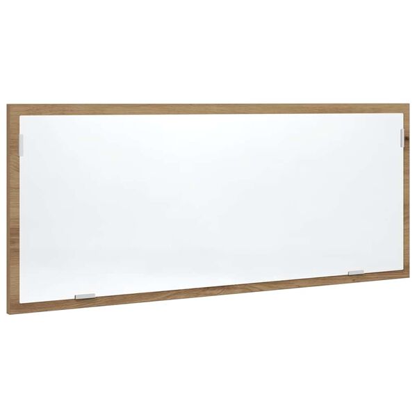 vidaXL Badrumsspegel med LED artisan ek 100x8,5x37 cm konstruerat trä