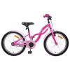 vidaXL Barncykel 18 Tum f&ouml;r 5-7 &aring;r gamla M&ouml;rkrosa
