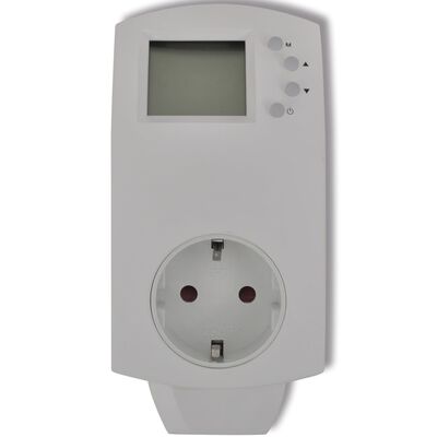 vidaXL Digital termostat med stickkontakt
