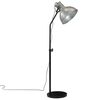 vidaXL Golvlampa 25 W vintage silver 30x30x90-150 cm E27