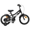 vidaXL Barncykel 16 Tum f&ouml;r 4-6 &aring;r gamla Svart