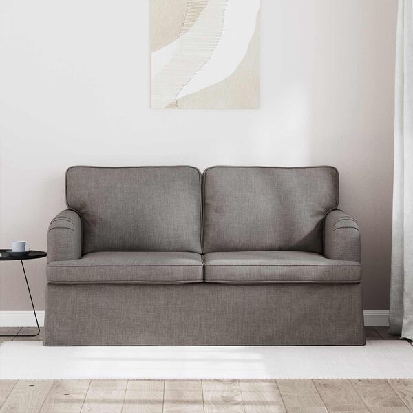vidaXL Soffa Taupe 144 x 80 x 85 cm tyg