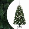 vidaXL Konstgjord julgran med julkula 120 cm 150 LED-lampor Varmvit