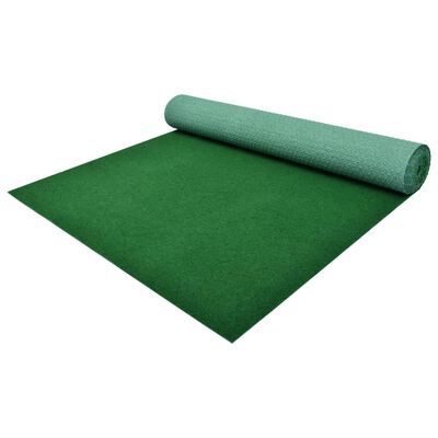 vidaXL Konstgräs med halkskydd PP 10x1 m grön