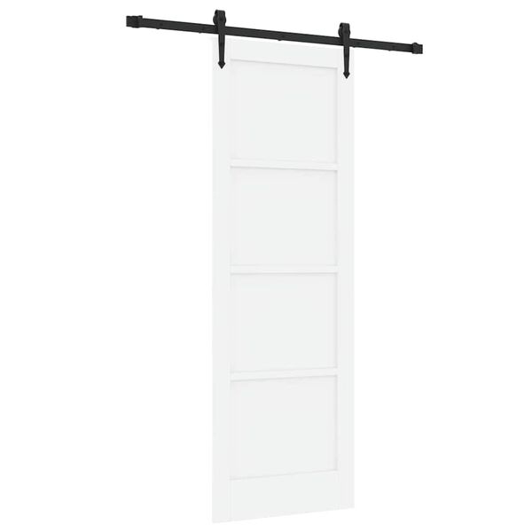 vidaXL Skjutd&ouml;rr ORKDAL Vit 73,5 x 211 cm Massiv furu