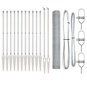 vidaXL St&auml;ngselstolpe Silver