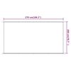 vidaXL Markis vertikal bl&aring; 200x270 cm oxfordtyg