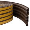 vidaXL Sj&auml;lvh&auml;ftande f&ouml;nsterf&ouml;rsegling Brun 9 x 6 mm 50 m EPDM-skum