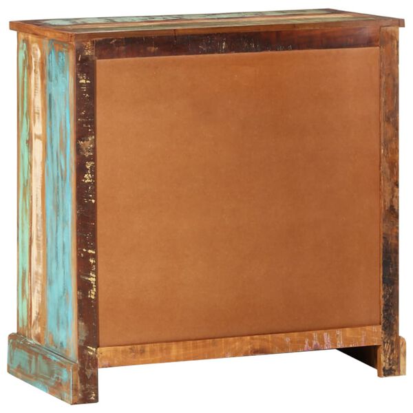 vidaXL Sk&auml;nk vintage &aring;tervunnet tr&auml; 2 l&aring;dor 2 luckor