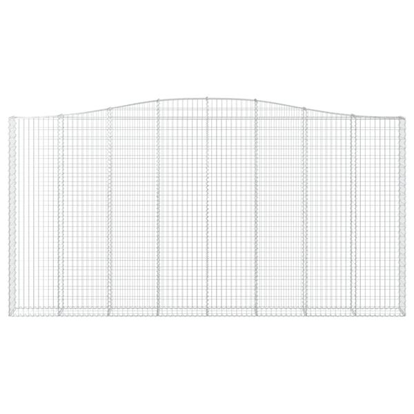 vidaXL Gabioner b&aring;gformade 4 st 400x30x200/220 cm galvaniserat j&auml;rn