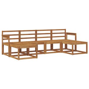 vidaXL Utomhussoffset 6 pcs Naturf&auml;rg Massivt Akaciatr&auml;