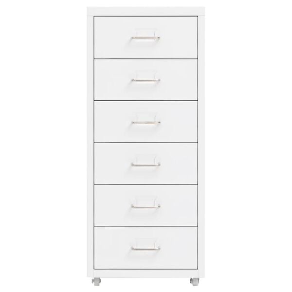 vidaXL Hurts vit 28x41x69 cm metall